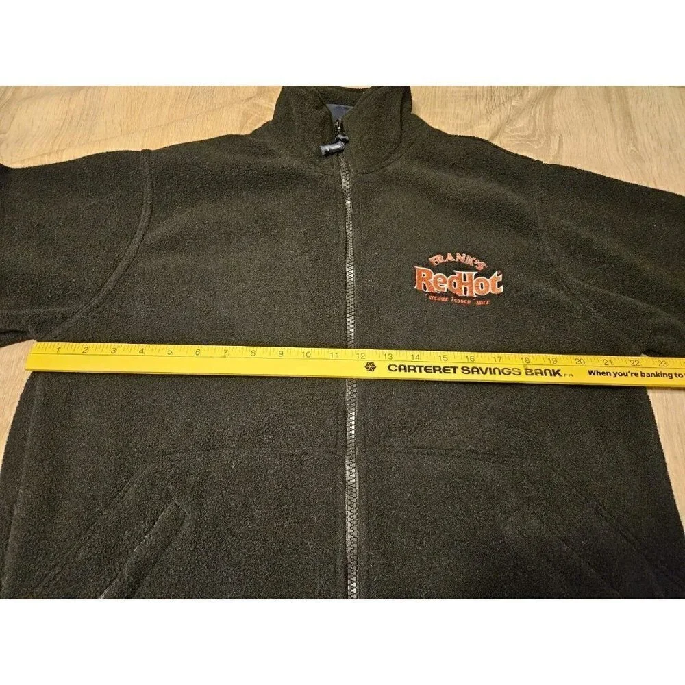 Franks Red Hot Black Fleece Jacket Sz S Mens I Put That # On Everything